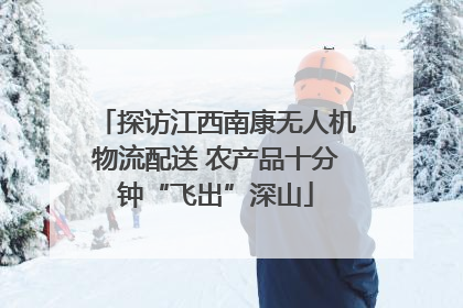 探访江西南康无人机物流配送 农产品十分钟“飞出”深山