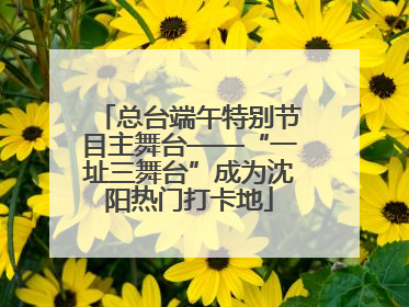 总台端午特别节目主舞台——“一址三舞台”成为沈阳热门打卡地
