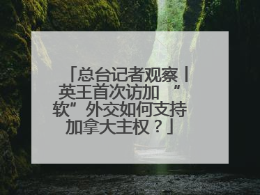 总台记者观察丨英王首次访加 “软”外交如何支持加拿大主权？
