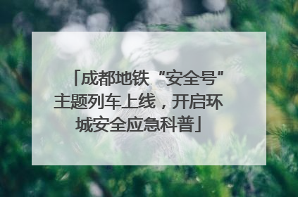 成都地铁“安全号”主题列车上线，开启环城安全应急科普