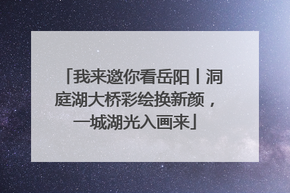 我来邀你看岳阳丨洞庭湖大桥彩绘换新颜，一城湖光入画来