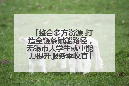 整合多方资源 打造全链条赋能路径，无锡市大学生就业能力提升服务季收官