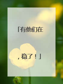 有他们在，稳了！