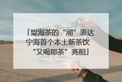 望海茶的“潮”表达 宁海首个本土新茶饮“又喝那茶”亮相