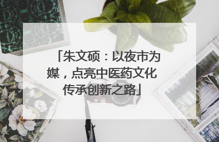 朱文硕：以夜市为媒，点亮中医药文化传承创新之路