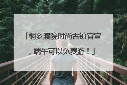 桐乡濮院时尚古镇官宣，端午可以免费游！