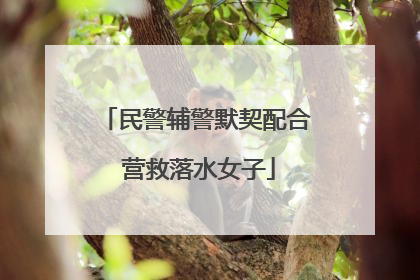 民警辅警默契配合 营救落水女子