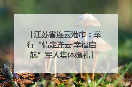 江苏省连云港市：举行“情定连云·幸福启航”军人集体婚礼