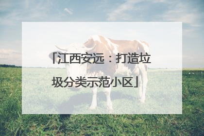 江西安远：打造垃圾分类示范小区
