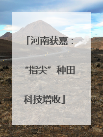 河南获嘉：“指尖”种田科技增收