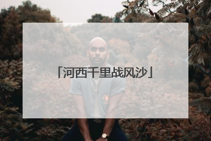 河西千里战风沙