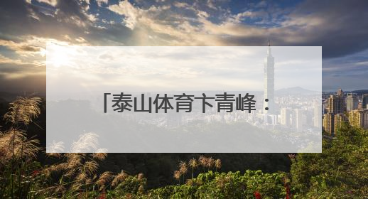 泰山体育卞青峰：推动高端竞技技术向全民健身装备转化，助力乡村振兴