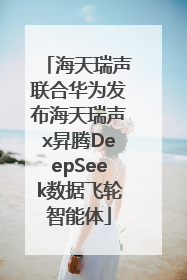 海天瑞声联合华为发布海天瑞声x昇腾DeepSeek数据飞轮智能体