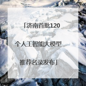 济南首批120个人工智能大模型推荐名录发布