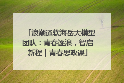 浪潮通软海岳大模型团队：青春逐浪，智启新程｜青春思政课