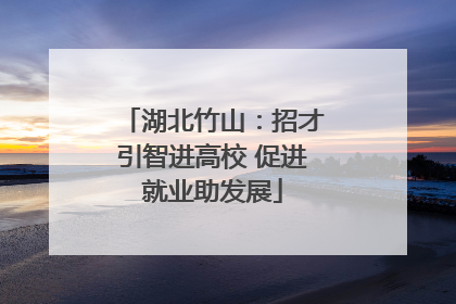 湖北竹山：招才引智进高校 促进就业助发展