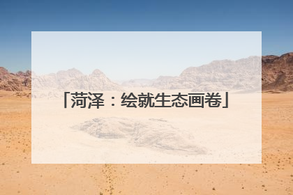 菏泽：绘就生态画卷