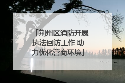 荆州区消防开展执法回访工作 助力优化营商环境