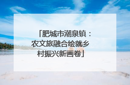 肥城市潮泉镇：农文旅融合绘就乡村振兴新画卷