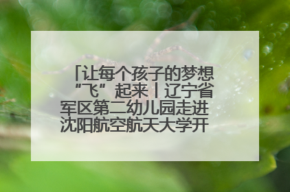 让每个孩子的梦想“飞”起来丨辽宁省军区第二幼儿园走进沈阳航空航天大学开展爱国主义教育