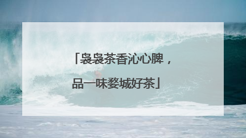 袅袅茶香沁心脾，品一味婺城好茶