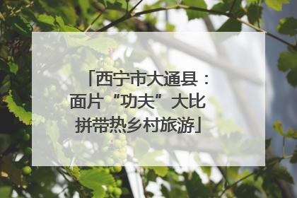 西宁市大通县：面片“功夫”大比拼带热乡村旅游