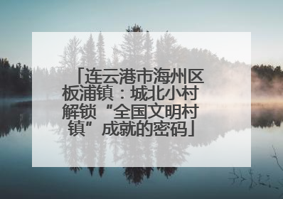 连云港市海州区板浦镇：城北小村解锁“全国文明村镇”成就的密码