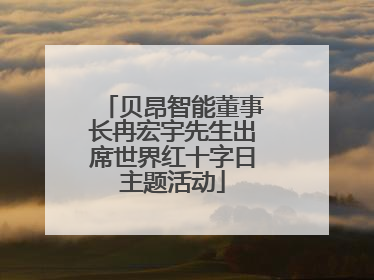 贝昂智能董事长冉宏宇先生出席世界红十字日主题活动