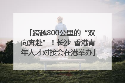 跨越800公里的“双向奔赴”！长沙-香港青年人才对接会在港举办