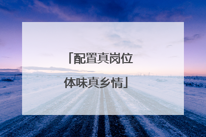 配置真岗位 体味真乡情