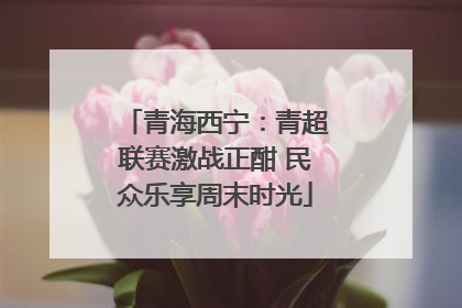 青海西宁：青超联赛激战正酣 民众乐享周末时光