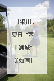 银川：夏日“塞上湖城”美如画