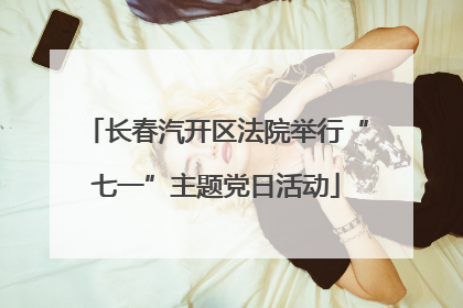 长春汽开区法院举行“七一”主题党日活动