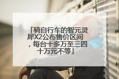 骑自行车的智元灵犀X2公布售价区间，每台十多万至三四十万元不等