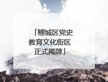 鲤城区党史教育文化街区正式揭牌
