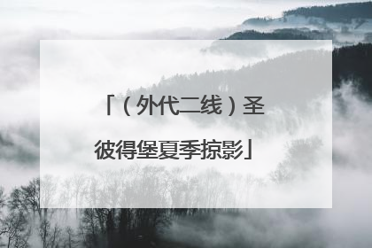 （外代二线）圣彼得堡夏季掠影
