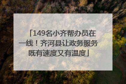 149名小齐帮办员在一线！齐河县让政务服务既有速度又有温度