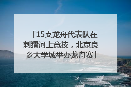 15支龙舟代表队在刺猬河上竞技，北京良乡大学城举办龙舟赛