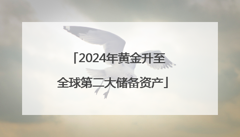 2024年黄金升至全球第二大储备资产
