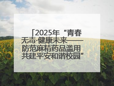 2025年“青春无毒·健康未来——防范麻精药品滥用 共建平安和谐校园”禁毒宣传专题活动在咸宁举行