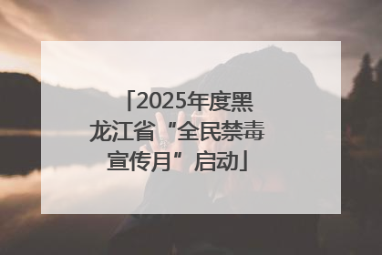 2025年度黑龙江省“全民禁毒宣传月”启动