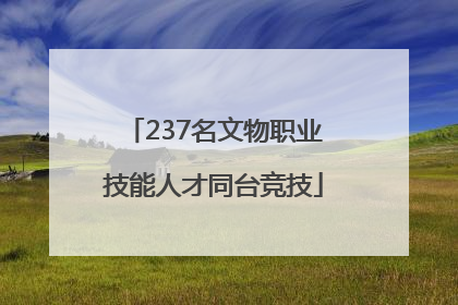 237名文物职业技能人才同台竞技